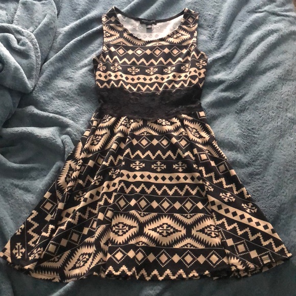 About A Girl Dresses & Skirts - TRIBAL PRINT DRESS